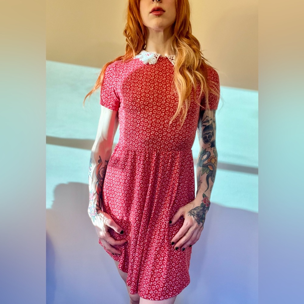 Teenage Runaway Skull and Daisy Dress